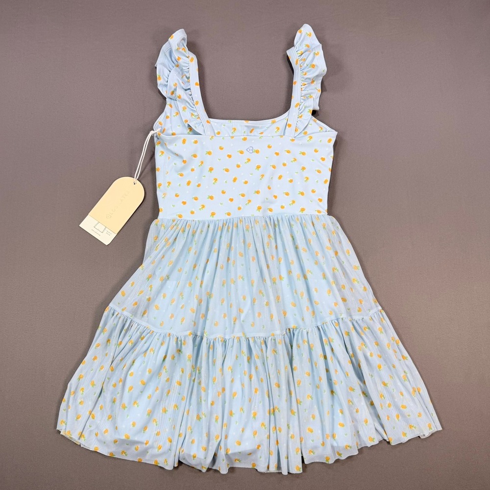 Blogilates Womens XS Blue Citrus Polyester Ballerina Ruffle Active Skort Dress - Picture 2 of 9